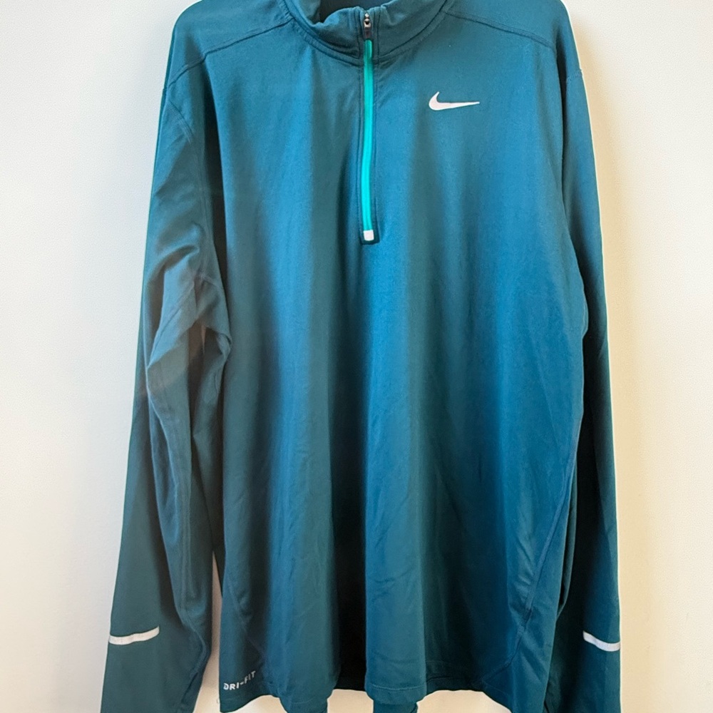 Nike Men's Blue Performance Dri-Fit 1/4 Zip XXL